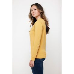 Bluza z bawełny z recyklingu Iqoniq Zion z nadrukiem Twojego logo, materiał: bawełna, kolor: żółty