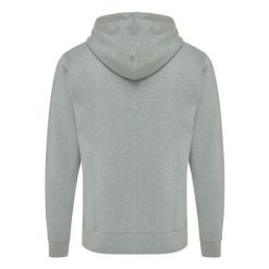 Bluza z kapturem z bawełny z recyklingu Iqoniq Abisko z nadrukiem Twojego logo, materiał: bawełna, kolor: zielony