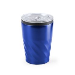 Kubek termiczny 350 ml z nadrukiem Twojego logo, materiał: pp, stal nierdzewna, stal, kolor: niebieski