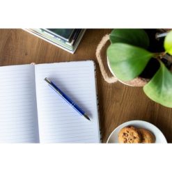 Długopis | Nathaniel z nadrukiem Twojego logo, materiał: aluminium, kolor: biały