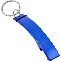 Brelok do kluczy, otwieracz do butelek z nadrukiem Twojego logo, materiał: aluminium, kolor: niebieski