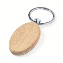 Drewniany brelok do kluczy z nadrukiem Twojego logo, materiał: drewno, kolor: drewno