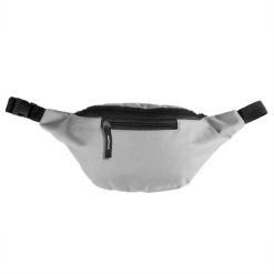 Saszetka zapinana w pasie | Jane z nadrukiem Twojego logo, materiał: poliester, kolor: szary