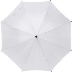 Parasol automatyczny RPET z nadrukiem Twojego logo, materiał: poliester, rpet, kolor: biały