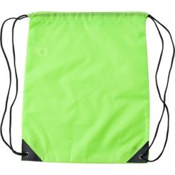 Worek ze sznurkiem RPET z nadrukiem Twojego logo, materiał: poliester, rpet, kolor: limonkowy