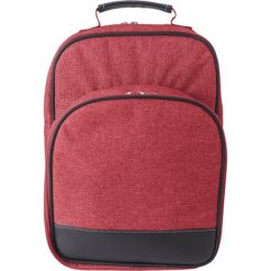 Plecak piknikowy, termoizolacyjny z nadrukiem Twojego logo, materiał: aluminium, polycanvas, pianka, kolor: czerwony