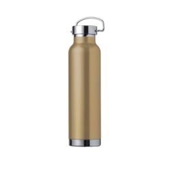 Butelka termiczna 650 ml z nadrukiem Twojego logo, materiał: stal nierdzewna, stal, kolor: złoty