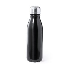 Butelka sportowa 550 ml z nadrukiem Twojego logo, materiał: aluminium, kolor: czarny