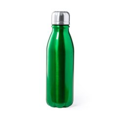 Butelka sportowa 550 ml z nadrukiem Twojego logo, materiał: aluminium, kolor: zielony