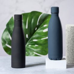 Butelka sportowa 790 ml z nadrukiem Twojego logo, materiał: guma, stal nierdzewna, stal, kolor: biały