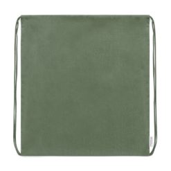 Worek ze sznurkiem z bawełny organicznej z nadrukiem Twojego logo, materiał: bawełna, kolor: zielony