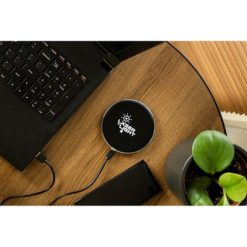 Ładowarka bezprzewodowa 15W Exclusive Collection | Danre z nadrukiem Twojego logo, materiał: plastik, aluminium, kolor: czarny