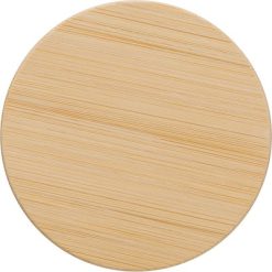 Świeczka zapachowa z nadrukiem Twojego logo, materiał: bambus, szkło, kolor: zielony