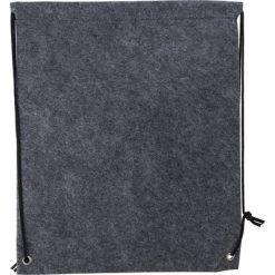 Worek ze sznurkiem z filcu RPET z nadrukiem Twojego logo, materiał: rpet, filc, kolor: szary