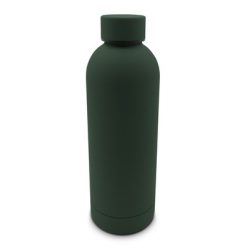 Butelka termiczna 500 ml | Terryl z nadrukiem Twojego logo, materiał: stal nierdzewna, stal, kolor: zielony