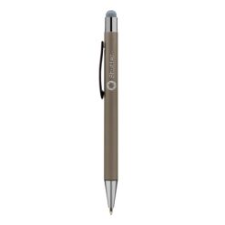 Długopis, touch pen | Ida z nadrukiem Twojego logo, materiał: aluminium, kolor: szary