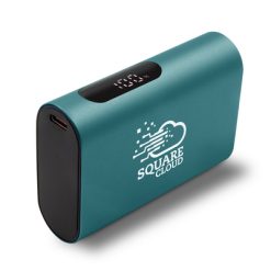 Power bank 10000 mAh | Walt z nadrukiem Twojego logo, materiał: plastik, aluminium, kolor: granatowy