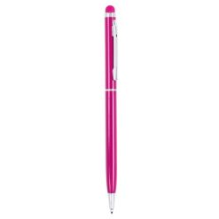 Długopis, touch pen z nadrukiem Twojego logo, materiał: aluminium, kolor: różowy