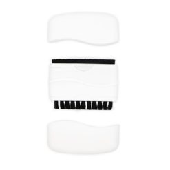 Czyścik do ekranu z nadrukiem Twojego logo, materiał: plastik, welur, kolor: biały