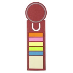 Zestaw do notatek, karteczki samoprzylepne, zakładka do książki, linijka, notatnik z nadrukiem Twojego logo, materiał: karton, papier, kolor: czerwony
