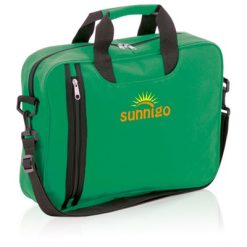 Torba na dokumenty z nadrukiem Twojego logo, materiał: poliester, kolor: zielony