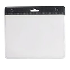 Identyfikator z nadrukiem Twojego logo, materiał: pvc, kolor: czarny