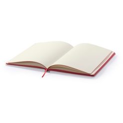 Notatnik A5 z nadrukiem Twojego logo, materiał: karton, kolor: czerwony