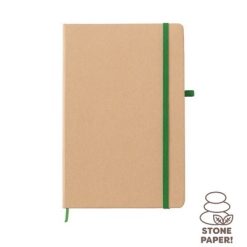 Notatnik ok. A5 z nadrukiem Twojego logo, materiał: papier, kolor: zielony