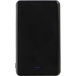 Power bank 5000 mAh z nadrukiem Twojego logo, materiał: plastik, kolor: czarny