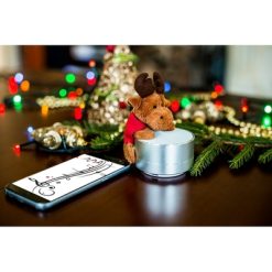 Głośnik bezprzewodowy, radio | Silas z nadrukiem Twojego logo, materiał: plastik, aluminium, kolor: czarny