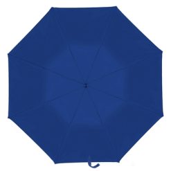 Parasol manualny, składany z nadrukiem Twojego logo, materiał: metal, plastik, poliester, kolor: granatowy