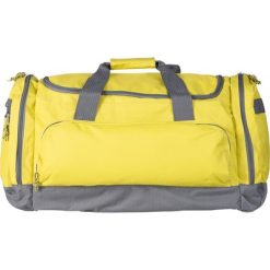Torba sportowa, podróżna z nadrukiem Twojego logo, materiał: poliester, kolor: żółty