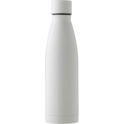 Butelka termiczna 500 ml z nadrukiem Twojego logo, materiał: pp, stal nierdzewna, stal, kolor: biały