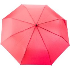 Parasol automatyczny RPET, składany z nadrukiem Twojego logo, materiał: metal, bambus, rpet, pongee, kolor: czerwony
