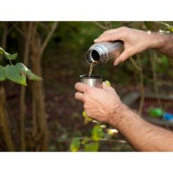 Termos 500 ml z nadrukiem Twojego logo, materiał: plastik, stal nierdzewna, stal, kolor: srebrny