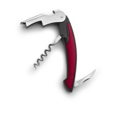 Nóż kelnerski z nadrukiem Twojego logo, materiał: plastik, aluminium, stal nierdzewna, stal, kolor: burgund