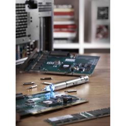 Śrubokręt, 6 końcówek, lampka LED z nadrukiem Twojego logo, materiał: metal, kolor: szary