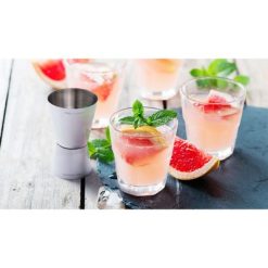 Miarka 30 ml oraz 15 ml, kieliszek z nadrukiem Twojego logo, materiał: stal nierdzewna, stal, kolor: srebrny