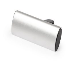 Odświeżacz powietrza do samochodu z nadrukiem Twojego logo, materiał: plastik, aluminium, kolor: srebrny