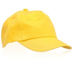 Czapka z daszkiem, rozmiar dziecięcy z nadrukiem Twojego logo, materiał: bawełna, kolor: żółty