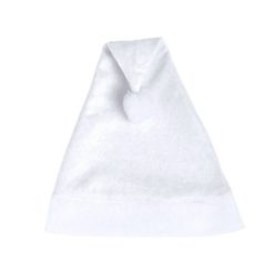 Czapka świąteczna z nadrukiem Twojego logo, materiał: poliester, kolor: biały