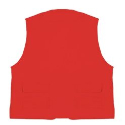 Kamizelka z nadrukiem Twojego logo, materiał: poliester, bawełna, kolor: czerwony