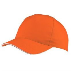 Czapka z daszkiem | Joe z nadrukiem Twojego logo, materiał: bawełna, kolor: pomarańczowy