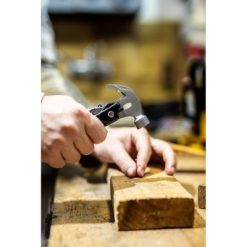 Narzędzie wielofunkcyjne, 10 funkcji | Edmund z nadrukiem Twojego logo, materiał: aluminium, stal nierdzewna, stal, kolor: czarny