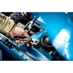 Narzędzie wielofunkcyjne, 10 funkcji | Rhett z nadrukiem Twojego logo, materiał: aluminium, stal nierdzewna, stal, kolor: czarny