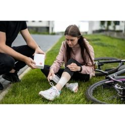 Apteczka w plastikowym opakowaniu, 64 el. | Ramona z nadrukiem Twojego logo, materiał: plastik, kolor: biały