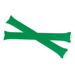 Dmuchane pałki, 2 szt. z nadrukiem Twojego logo, kolor: zielony