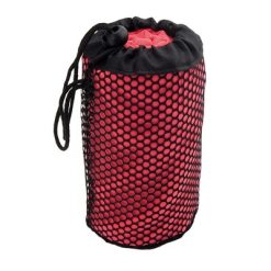 Ręcznik z nadrukiem Twojego logo, materiał: mikrofibra, kolor: czerwony