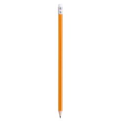Ołówek z nadrukiem Twojego logo, materiał: drewno, kolor: pomarańczowy