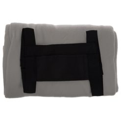 Koc piknikowy z nadrukiem Twojego logo, materiał: polar, kolor: szary